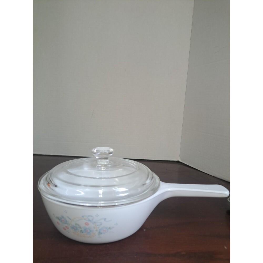 Vintage Corningware Country Cornflower 1/2 Quart Saucepan